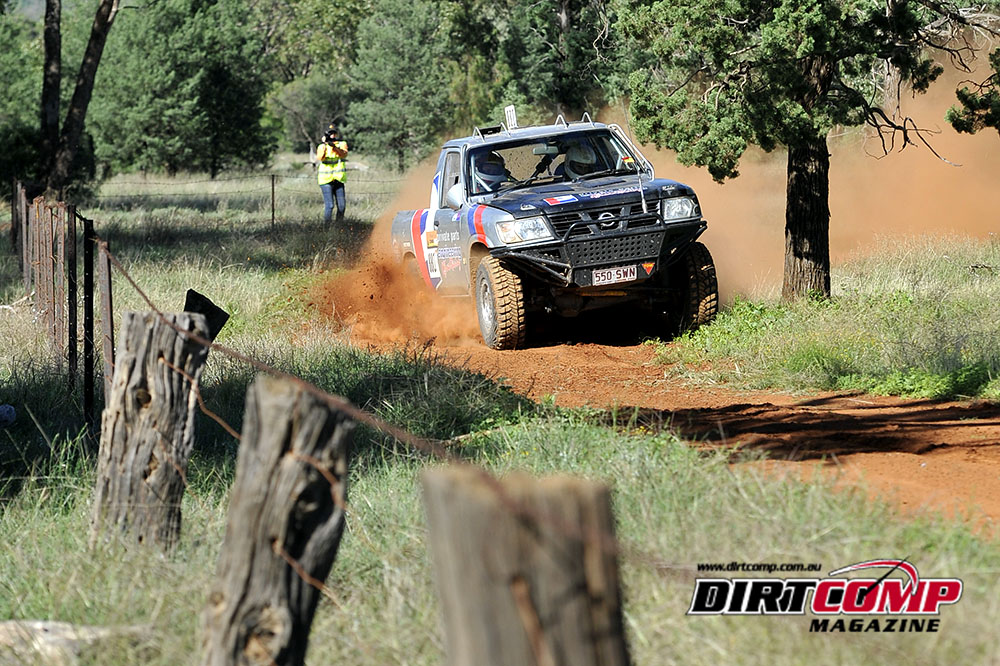 Dixon on the way to victory at the Condo 750 Cross Country Rally