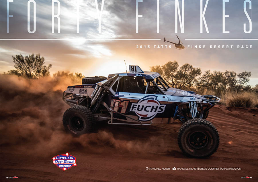 Dirtcomp's coverage of the 40th Finke Desert Race in Edition 44 is on sale now!