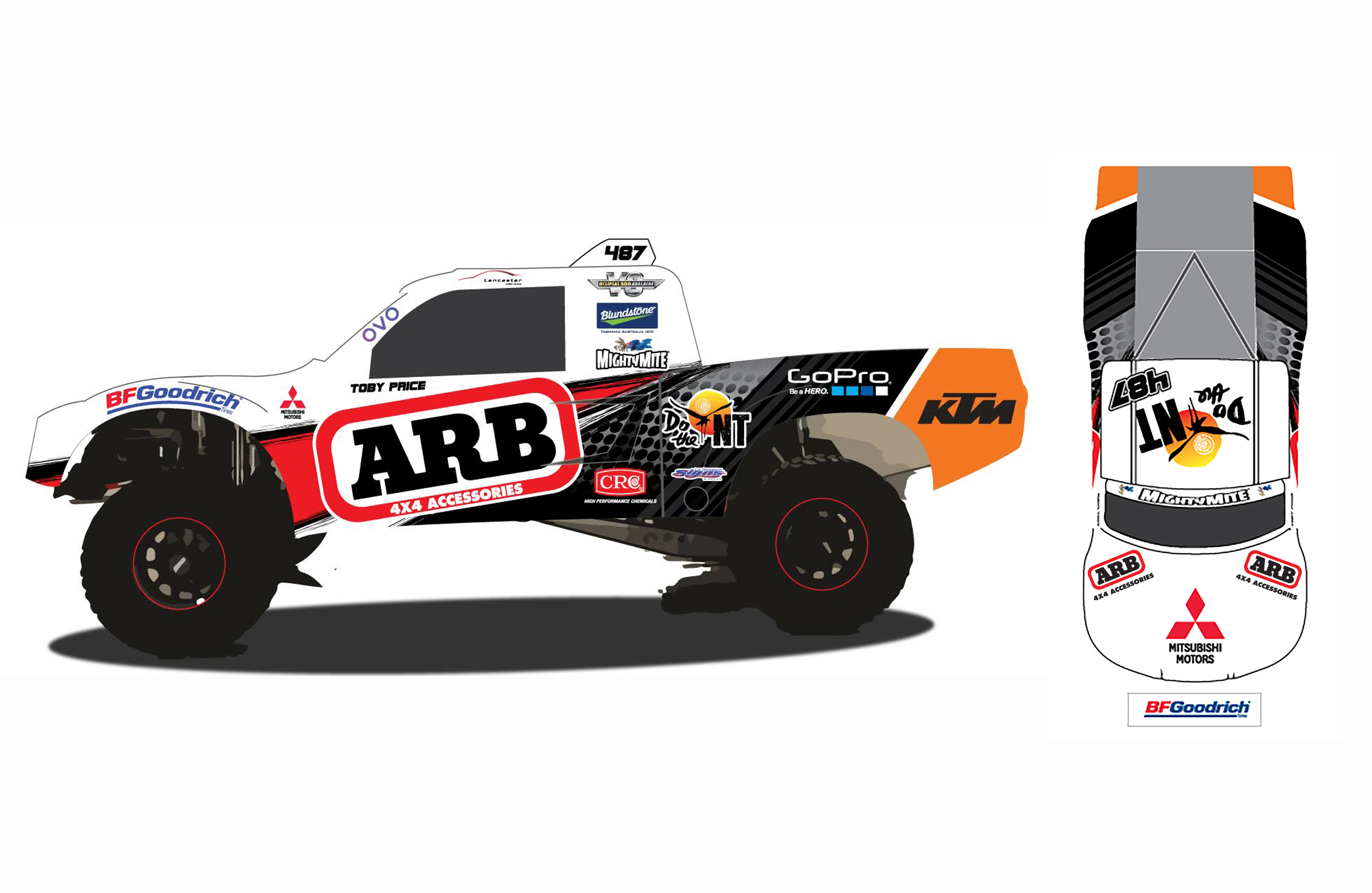 Toby Price will pilot the V8 powered Geiser Bros Trophy Truck.