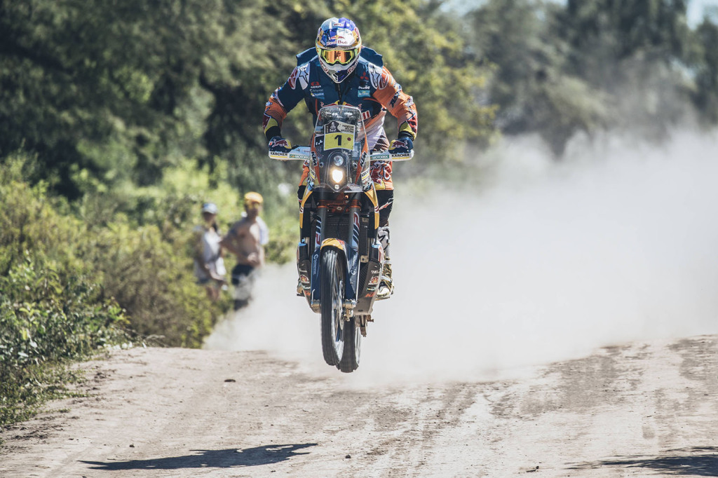 Toby Price (AUS) of Red Bull KTM Factory Team races during stage 2 of Rally Dakar 2017 from Resistencia to San Miguel de Tucuman, Argentina on January 3, 2017. // Flavien Duhamel/Red Bull Content Pool
