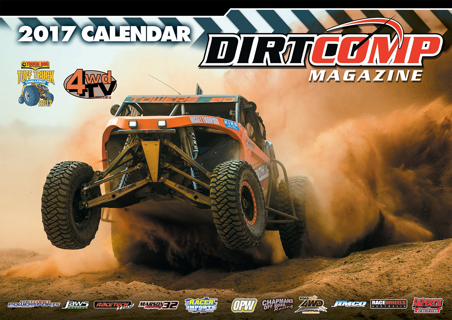 2017 Dirtcomp Wall Calendar - packed with high action offroad images! Free with a 6 Edition Subscription to Dirtcomp. Limited time only.